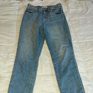 High waisted jeans